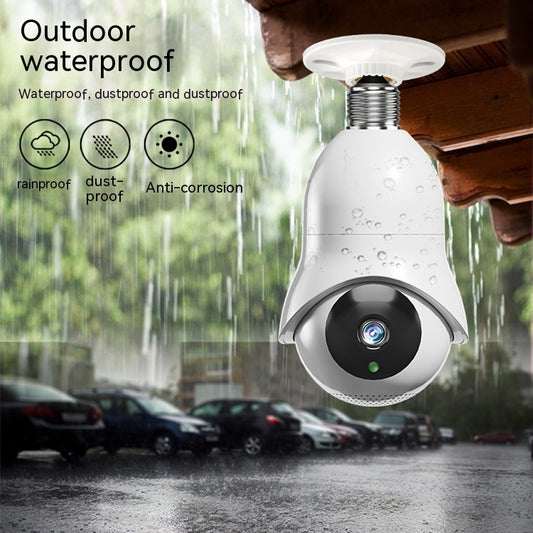 Dual-Band Outdoor Night Vision Wireless Light Bulb Security Camera