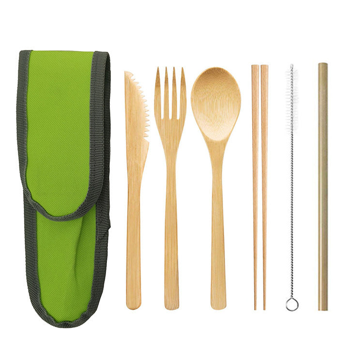 Eco-Friendly Reusable Bamboo Travel Cutlery Set
