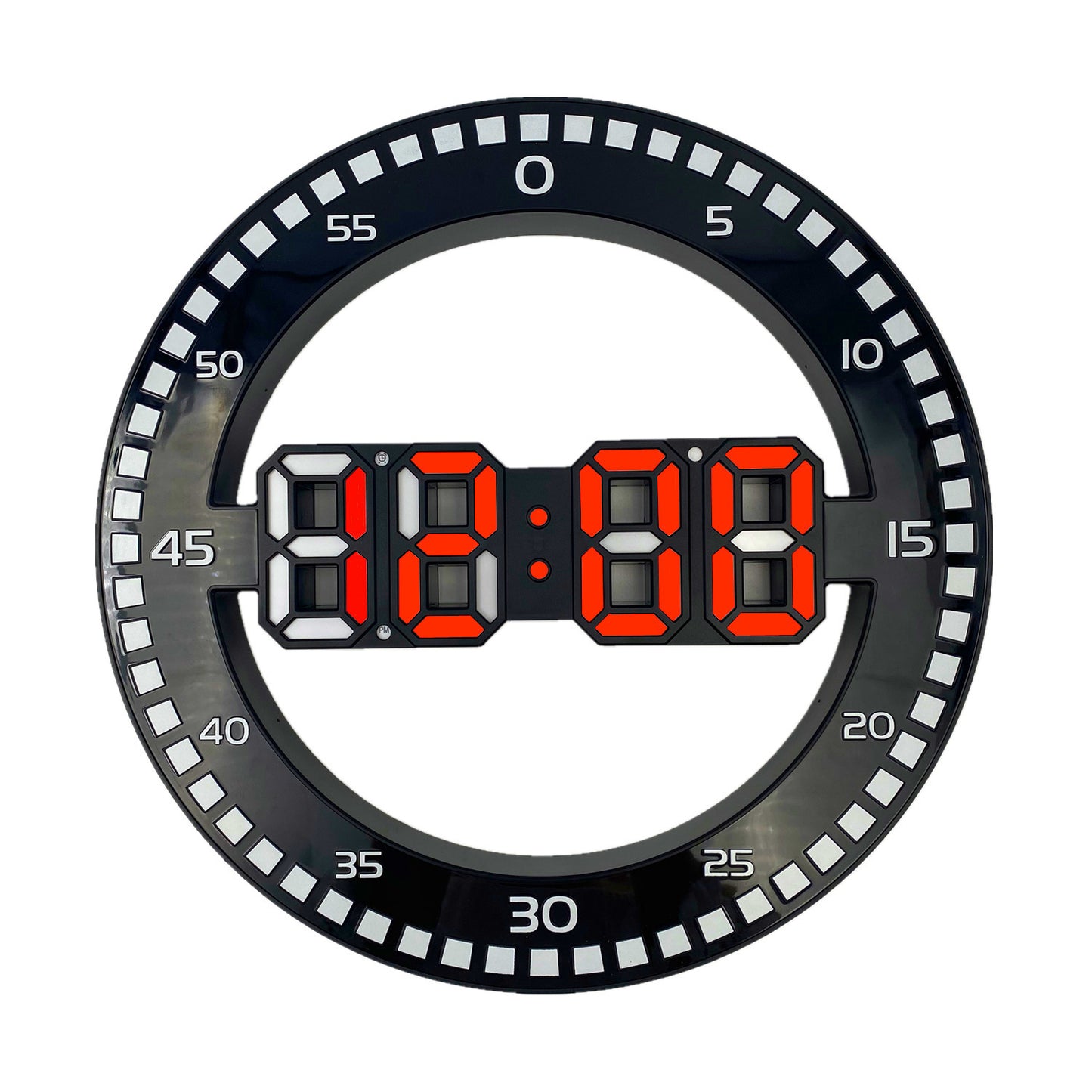 LED Creative Electronic Wall Clock In Living Room