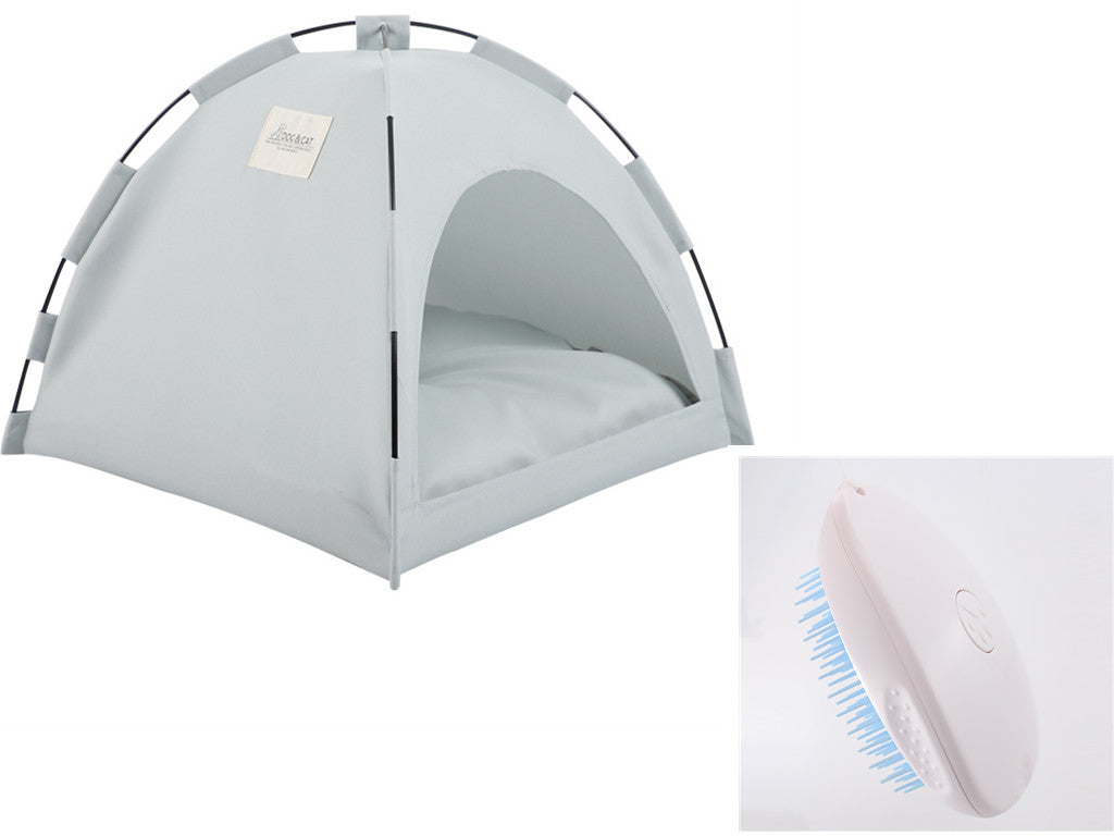 Pet Tent & Cushion Bed – Indoor Cat House & Cozy Small Dog Nest