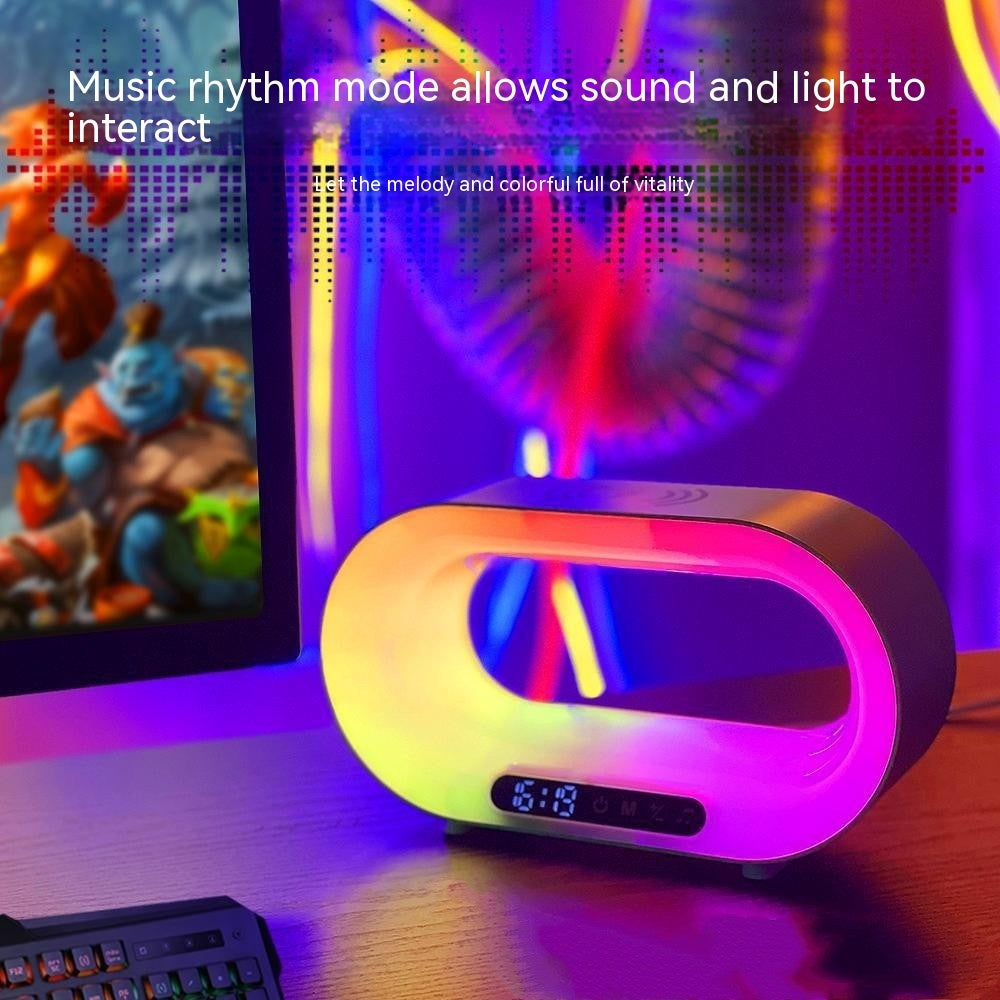 Smart RGB Desk Lamp with Wireless Charger – App Controlled LED Desk Light with Alarm Clock