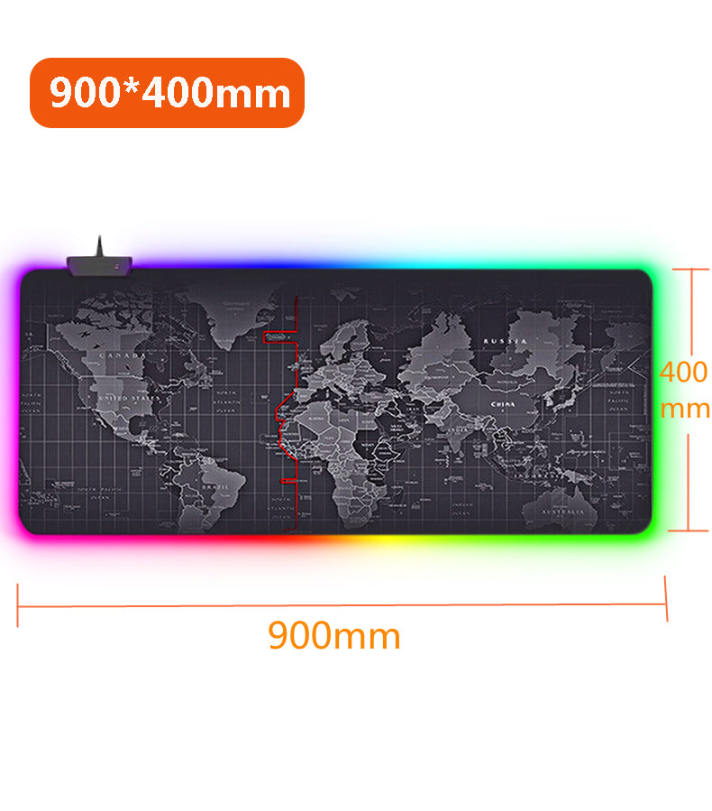 RGB Large Gaming Mouse Pad – Waterproof LED Desk Mat for Keyboard and Gaming Mouse