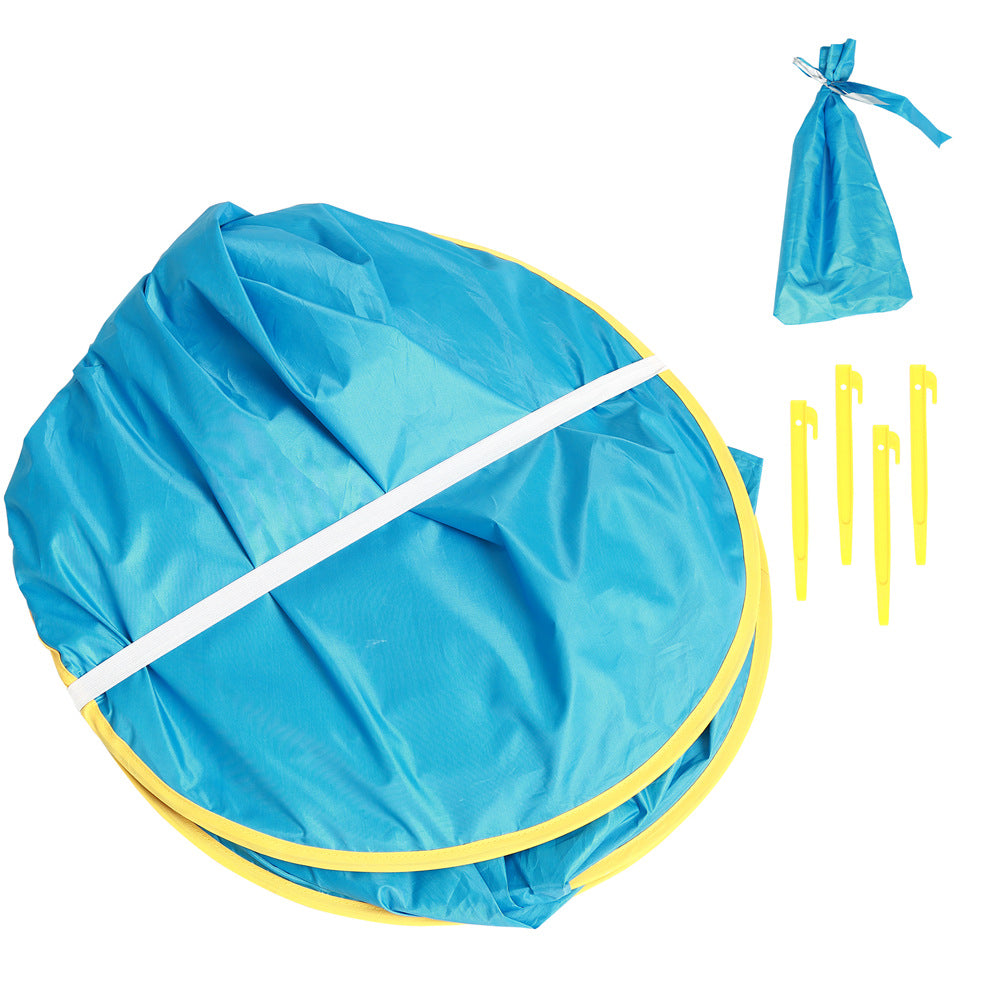 Portable Baby Beach Tent with UV Protection & Mini Splash Pool for Toddlers