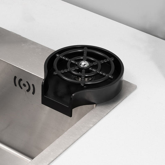 Stainless Steel Automatic Cup Washer Faucet – High-Pressure Sink Glass Rinser for Kitchen, Bar & Coffee Cups