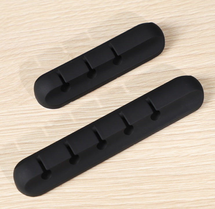 Silicone USB Cable Organizer Clips – Desktop Cable Winder & Cord Management Holder for Headphones, Chargers & Office Setup