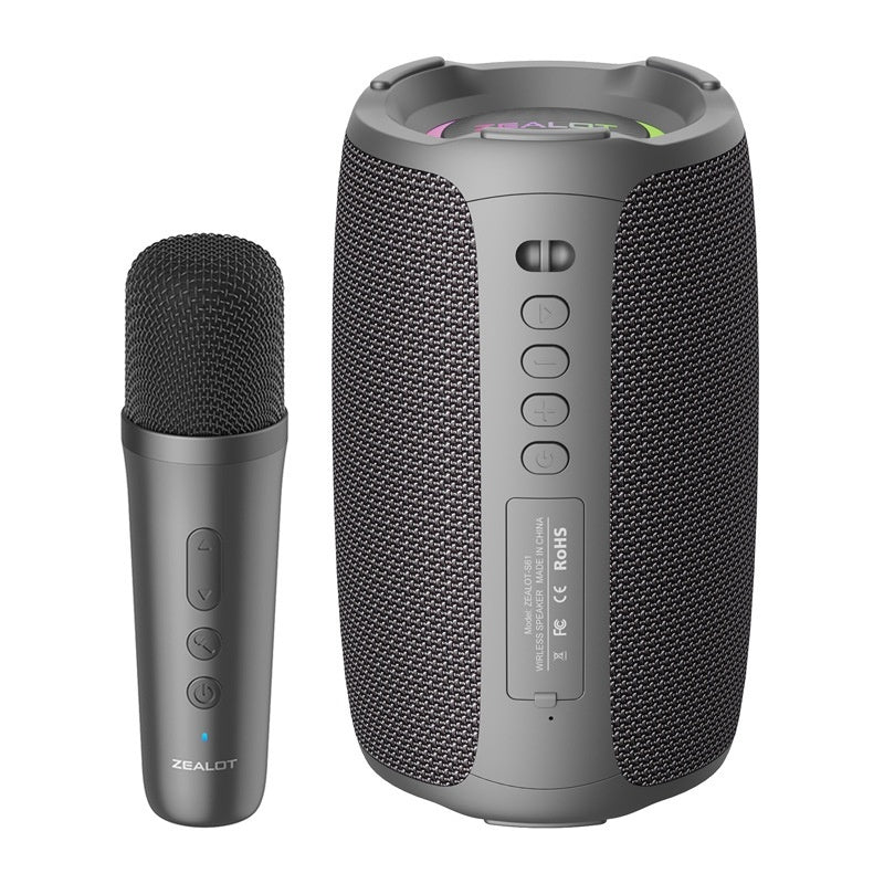 Portable Bluetooth Speaker & Wireless Karaoke Mic System