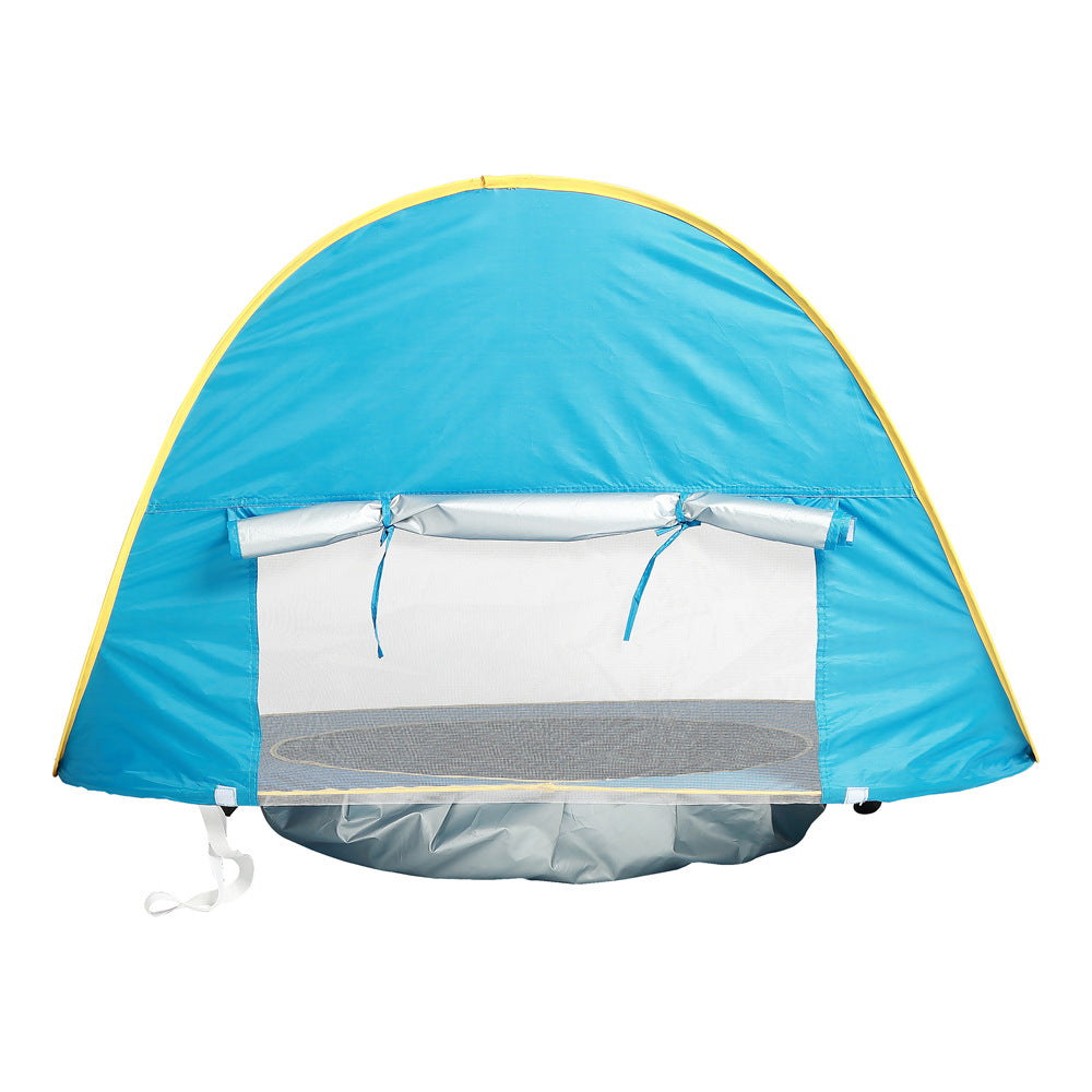 Portable Baby Beach Tent with UV Protection & Mini Splash Pool for Toddlers