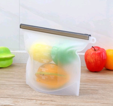 Reusable Silicone Food Storage Bags – Eco-Friendly Fresh-Keeping Vacuum Bag