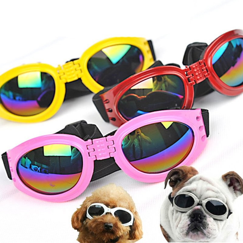 Foldable Pet Dog Sunglasses – UV Protection Goggles