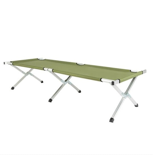 Portable Folding Camping Cot – Aluminum Tube & Oxford Fabric Outdoor Bed