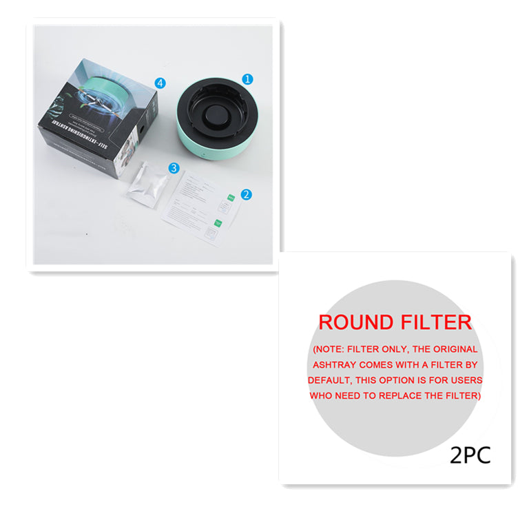 Smoke Removal Air Purification Ashtray – Portable Anion Purifier Ashtray