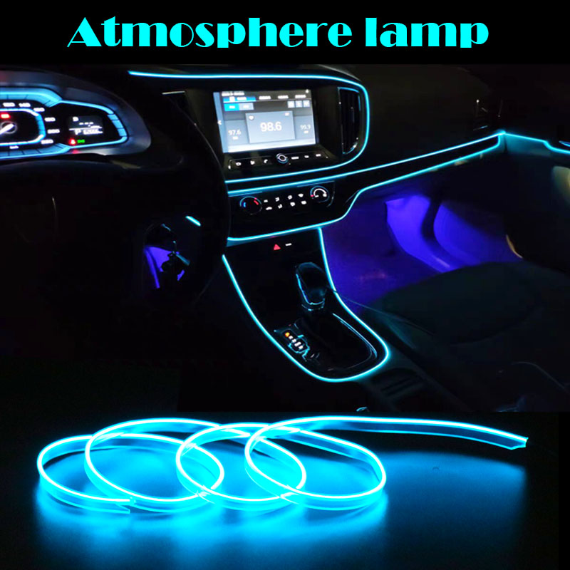 RGB LED Car Strip Lights – USB & 12V Neon Interior Ambient Lighting Kit for Car, Bike & Party Decoration