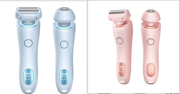 2-in-1 USB Rechargeable Women’s Epilator & Electric Trimmer – Painless Hair Removal Razor for Face, Legs, Bikini & Underarms
