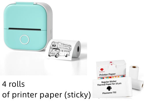 Portable Mini Thermal Label Printer – Bluetooth-Compatible Home & Student Photo Printer for Price Tags & Labels