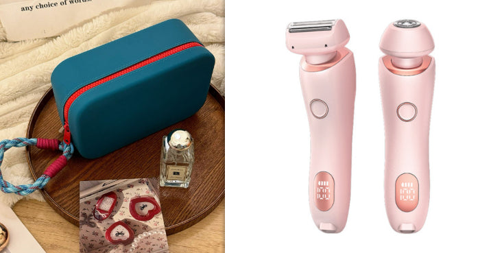2-in-1 USB Rechargeable Women’s Epilator & Electric Trimmer – Painless Hair Removal Razor for Face, Legs, Bikini & Underarms