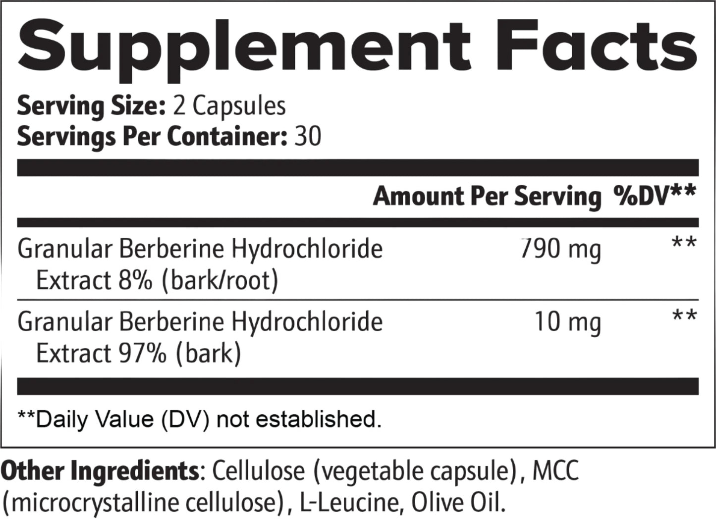 Berberine Capsules — Blood Sugar, Heart & Metabolic Support