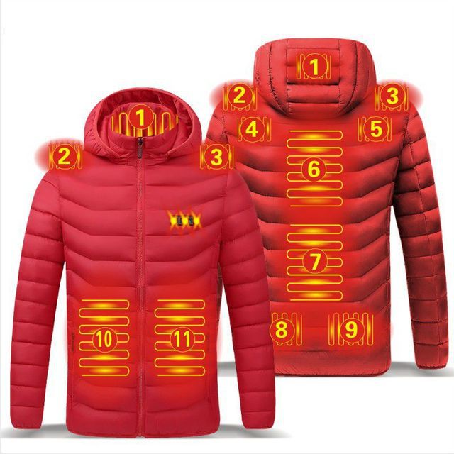 USB Charging Heated Smart Jacket – Tech Thermal Outerwear with Adjustable Temperature Control