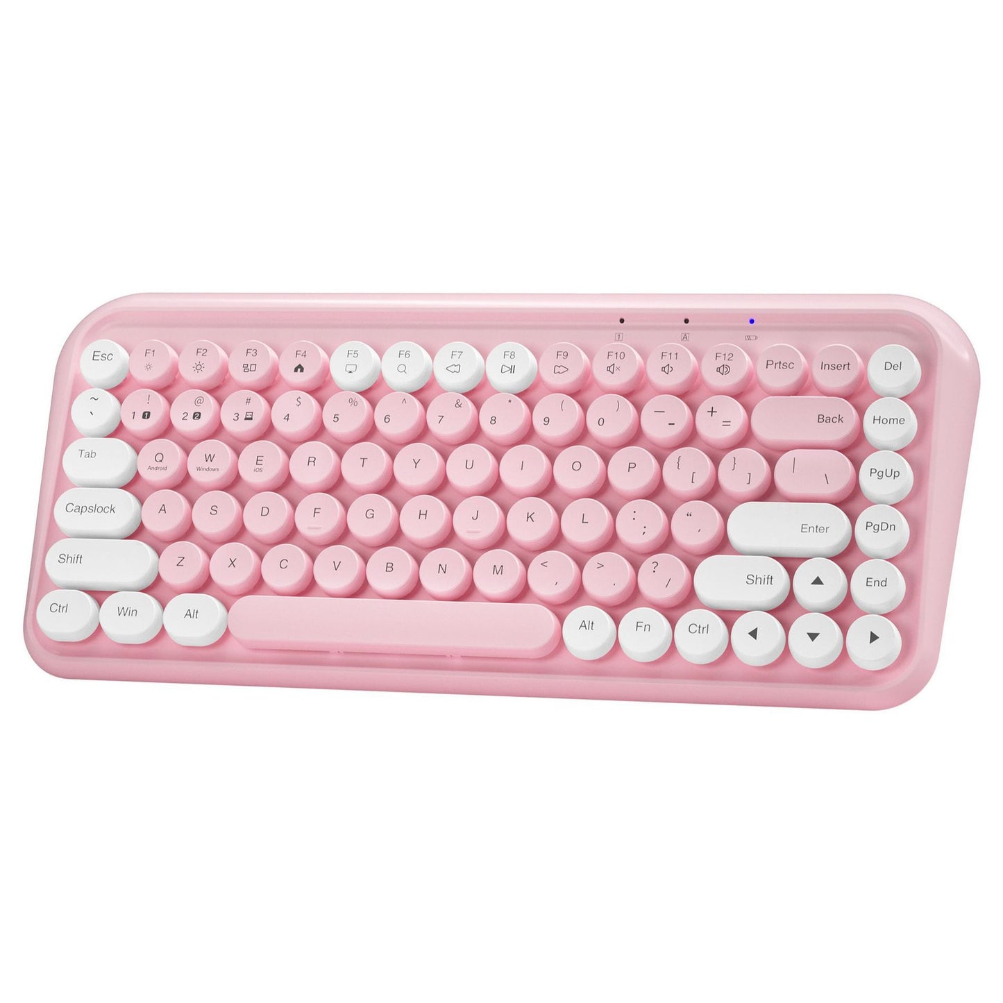 Dual-Mode Wireless Bluetooth Portable Keyboard with Silent Keys