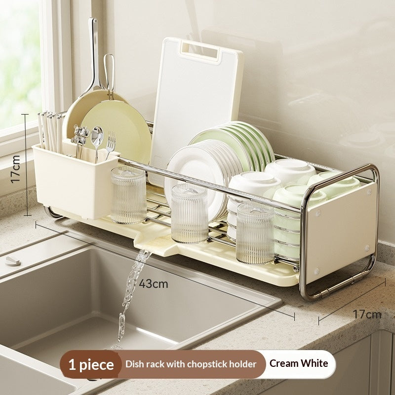 Narrow Kitchen Rack for Bowls, Chopsticks & Utensils – Space-Saving Countertop Organizer