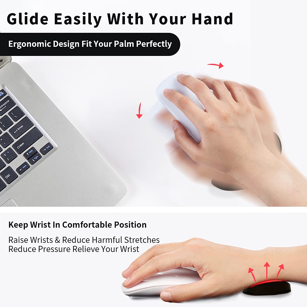 Ergonomic Silicone Gel Mouse Pad with Wrist Rest – Non-Slip Comfort Support Mousepad for Office, Gaming & PC Use