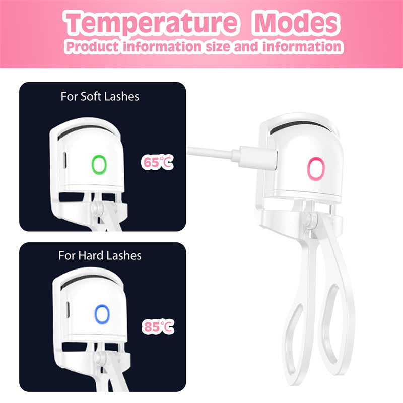 USB Heated Eyelash Curler — Salon-Style Lash Lift Tool