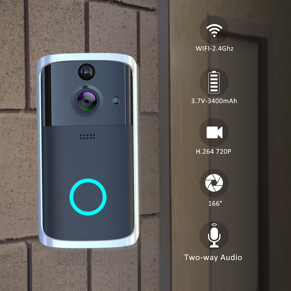 WiFi Video Doorbell Camera – Smart Wireless Security Doorbell with Night Vision & Two-Way Audio