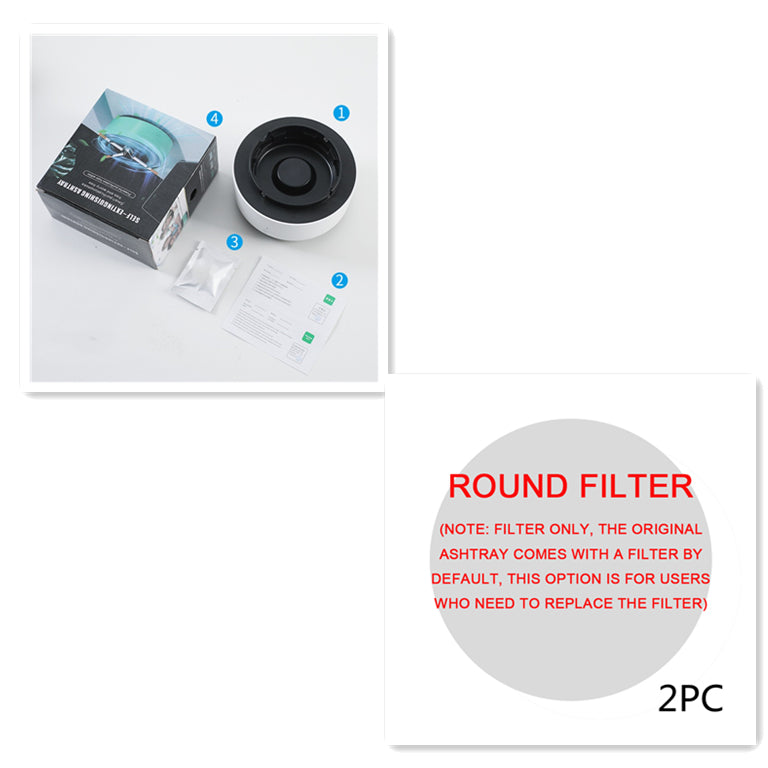 Smoke Removal Air Purification Ashtray – Portable Anion Purifier Ashtray