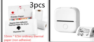 Portable Mini Thermal Label Printer – Bluetooth-Compatible Home & Student Photo Printer for Price Tags & Labels