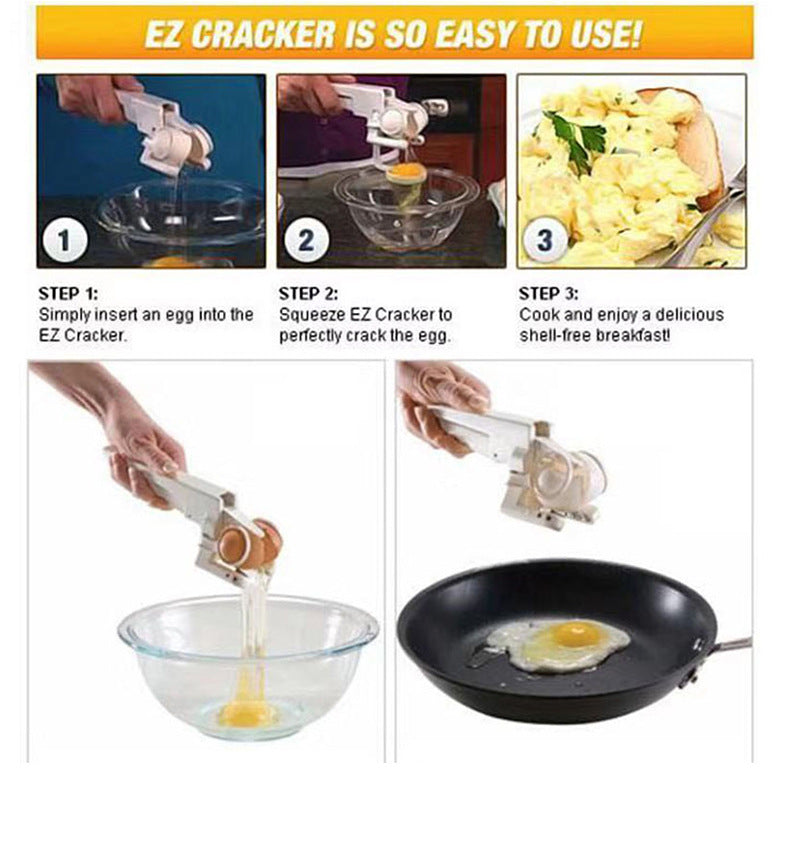 Plastic Handheld Egg Shell Cracker & Separator