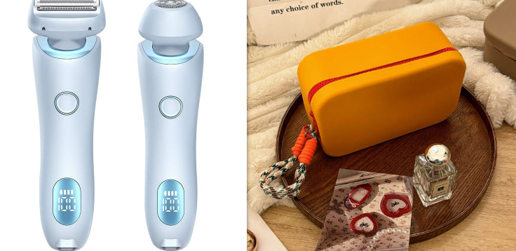 2-in-1 USB Rechargeable Women’s Epilator & Electric Trimmer – Painless Hair Removal Razor for Face, Legs, Bikini & Underarms