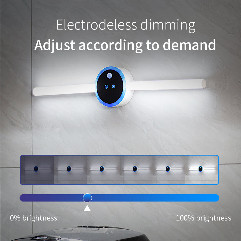 Smart LED Motion Sensor Cabinet Light – USB Rechargeable Magnetic Wardrobe Light with Timer Clock, Wireless Under Cabinet Night Light for Kitchen, Closet & Bedroom