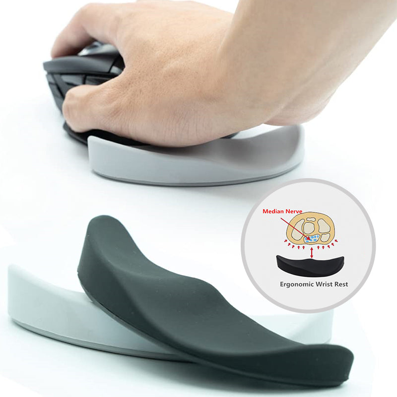 Ergonomic Silicone Gel Mouse Pad with Wrist Rest – Non-Slip Comfort Support Mousepad for Office, Gaming & PC Use