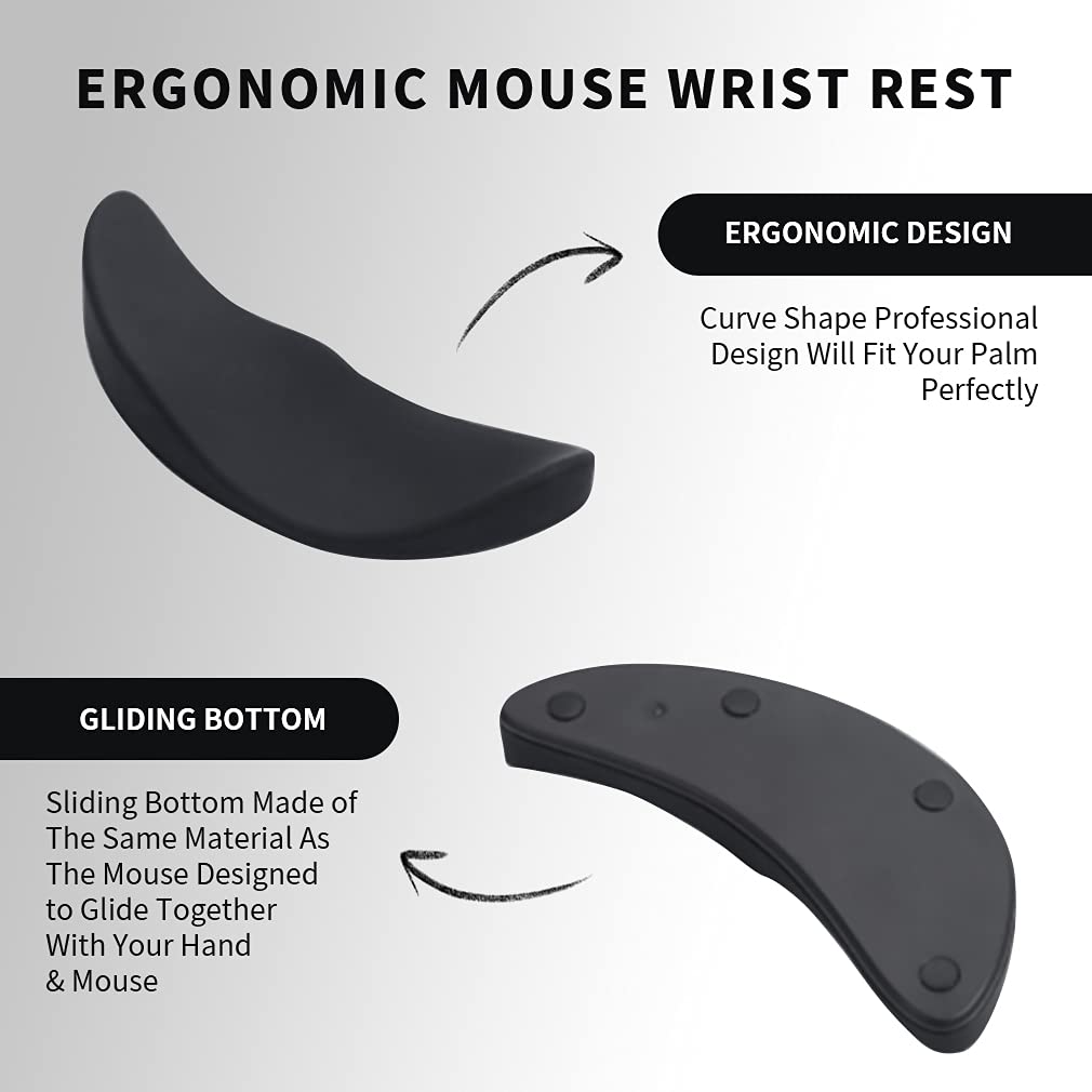 Ergonomic Silicone Gel Mouse Pad with Wrist Rest – Non-Slip Comfort Support Mousepad for Office, Gaming & PC Use