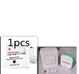 Portable Mini Thermal Label Printer – Bluetooth-Compatible Home & Student Photo Printer for Price Tags & Labels