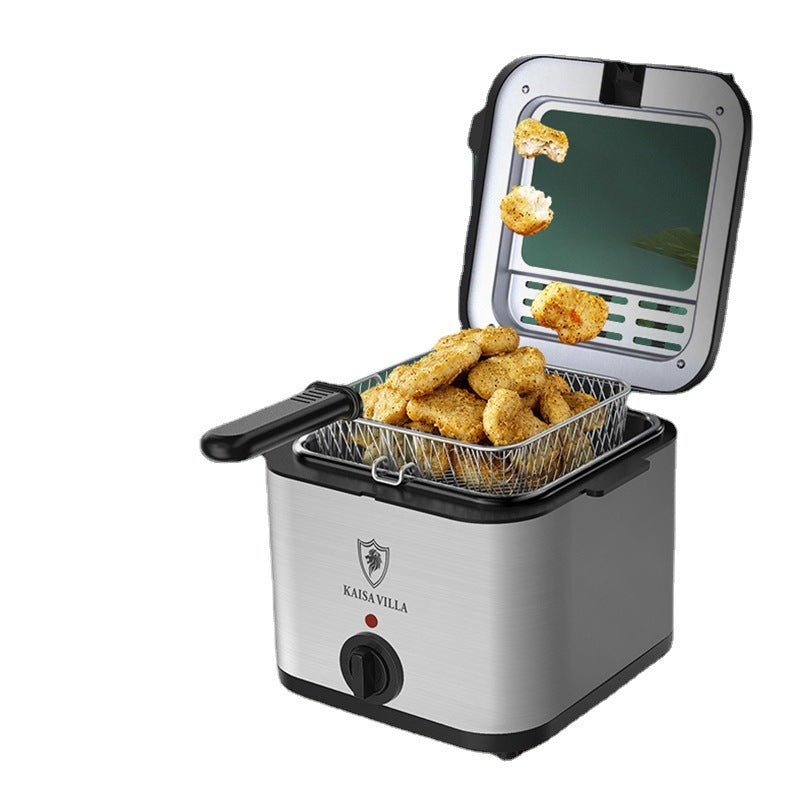 Multifunction Air Fryer Oven with Rotisserie & Skewer Rack – Visual Window Oil-Free Fryer for French Fries, Chicken & BBQ