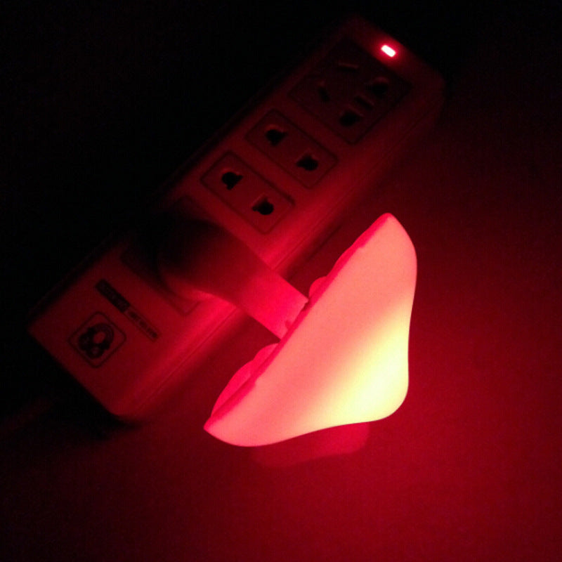 LED Mushroom Night Light with Smart Sensor – Plug-In Dusk to Dawn Wall Lamp Warm White Bedroom Ambient Lighting Decor