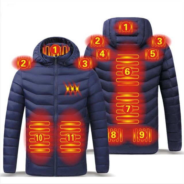 USB Charging Heated Smart Jacket – Tech Thermal Outerwear with Adjustable Temperature Control