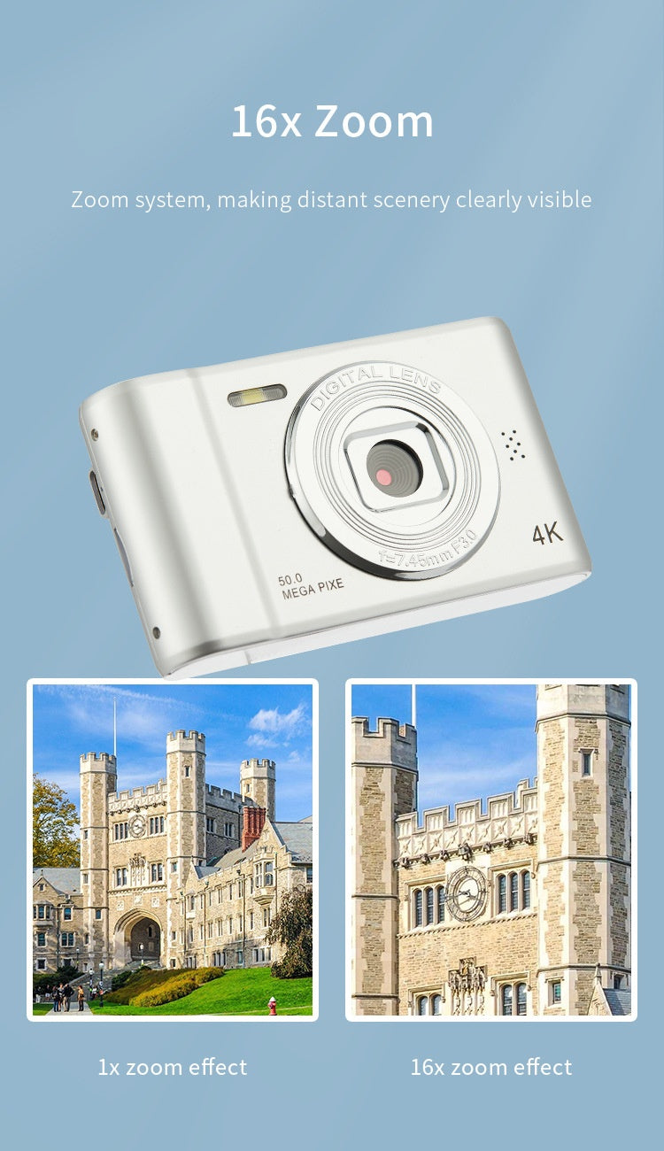 48MP Retro Digital Selfie Camera – Portable HD Photo & Video Device