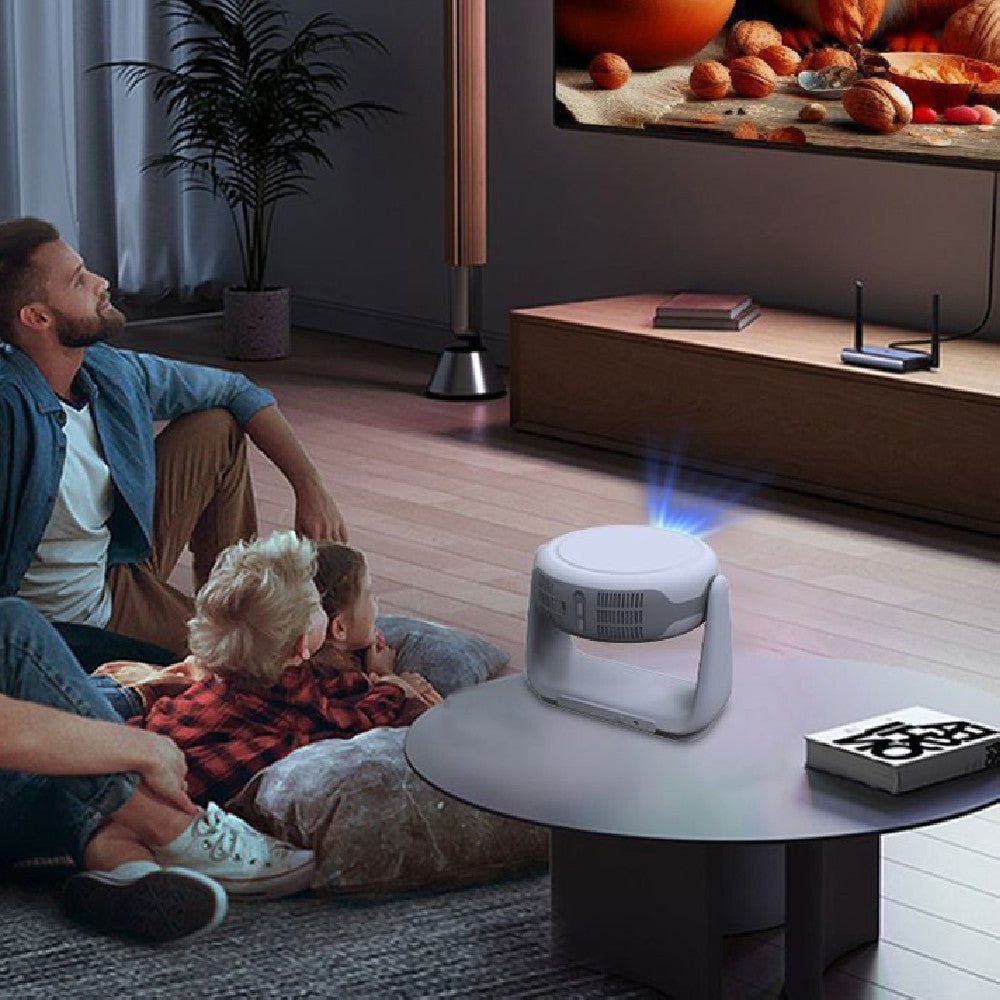 4K Smart Projector with 5G WiFi & Voice Control – Full HD Home Theater Wall Projector with Auto Focus