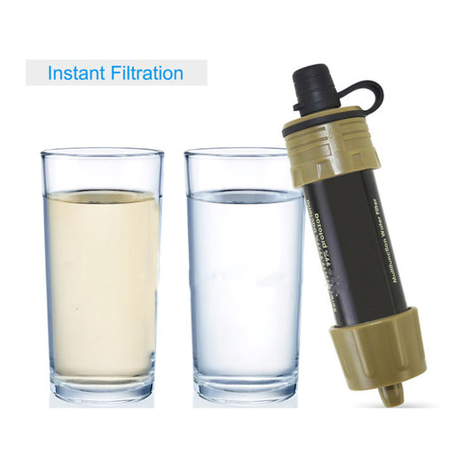 Mini Portable Water Purifier Filter Straw – ABS & Microfilter Outdoor Hydration Gear