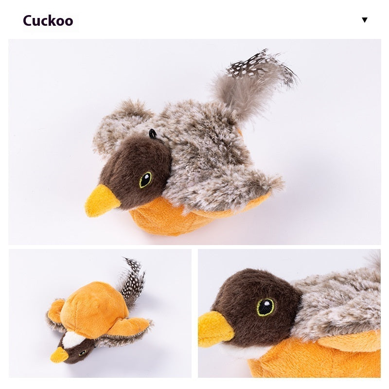 Interactive Flapping Bird Cat Toy – USB Rechargeable Realistic Chirping Pet Toy for Indoor Cats