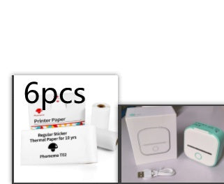 Portable Mini Thermal Label Printer – Bluetooth-Compatible Home & Student Photo Printer for Price Tags & Labels