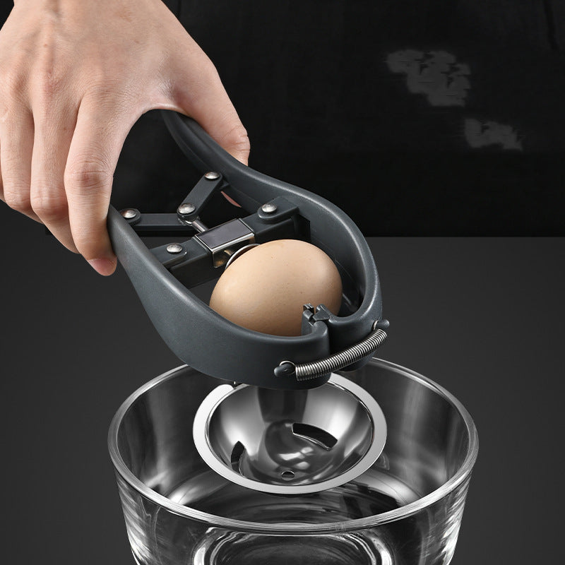 Stainless Steel Egg Opener Scissors & Separator – Manual Eggshell Cracker