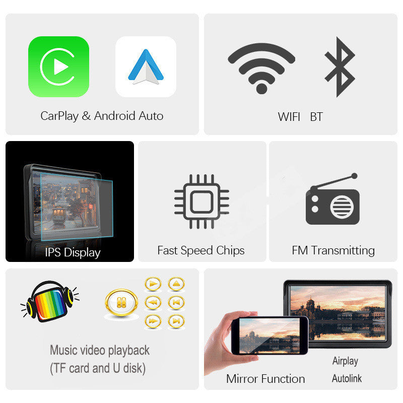 7" Wirless CarPlay Smart Screen
