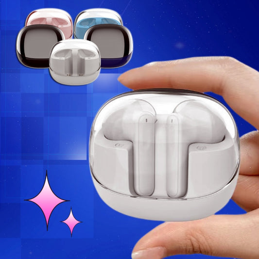 Transparent Case Bluetooth Earbuds – Wireless Mini Stereo Headset