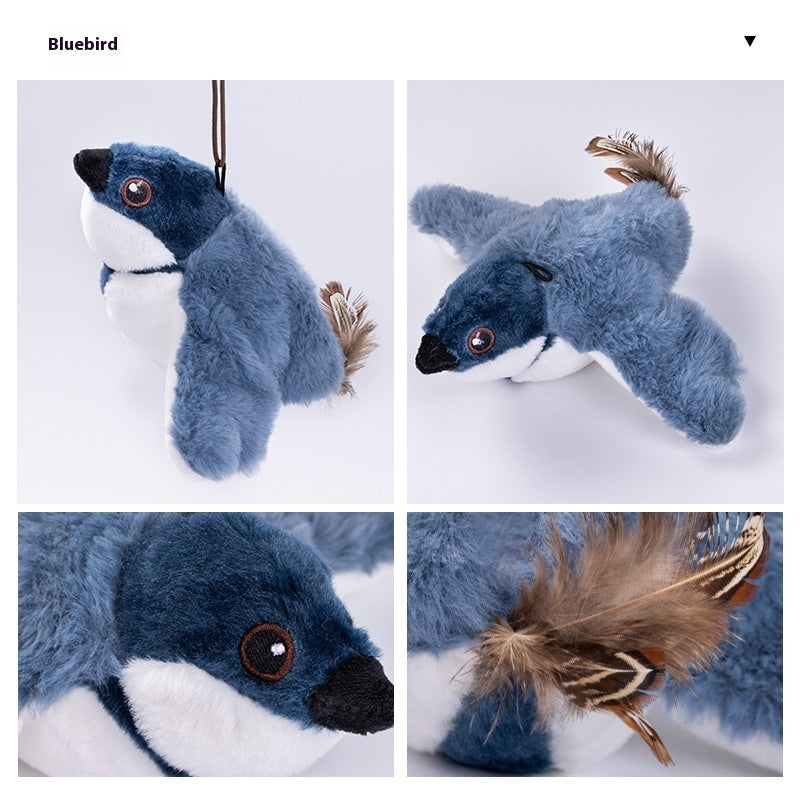 Interactive Flapping Bird Cat Toy – USB Rechargeable Realistic Chirping Pet Toy for Indoor Cats