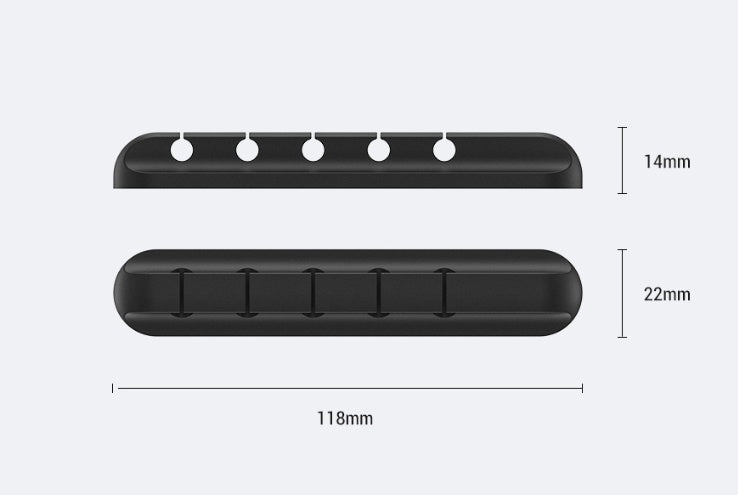 Silicone USB Cable Organizer Clips – Desktop Cable Winder & Cord Management Holder for Headphones, Chargers & Office Setup