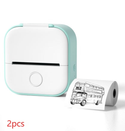 Portable Mini Thermal Label Printer – Bluetooth-Compatible Home & Student Photo Printer for Price Tags & Labels