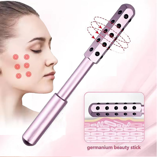 Germanium Beauty Stick Roller – 30 Stone Facial Sculpting Wand