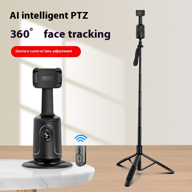 AI Face Tracking Phone Gimbal – 360° Auto Video Stabilizer for Vlog & Live